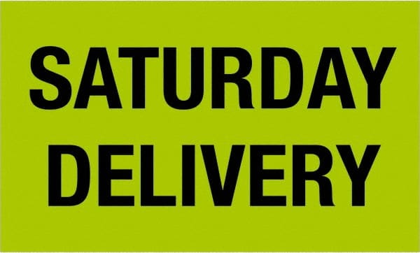 Tape Logic - 5" Long, Fluorescent Green Paper Shipping Label - For Multi-Use - Exact Tooling