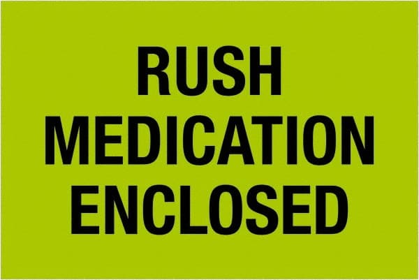 Tape Logic - 2" Long, Fluorescent Green Paper Shipping Label - For Multi-Use - Exact Tooling