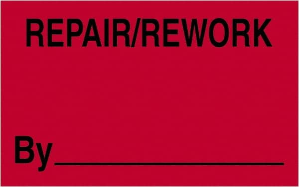 Tape Logic - 2" Long, Fluorescent Red Paper Shipping Label - For Multi-Use - Exact Tooling