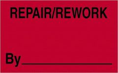 Tape Logic - 2" Long, Fluorescent Red Paper Shipping Label - For Multi-Use - Exact Tooling