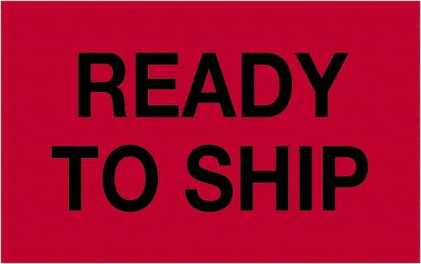 Tape Logic - 2" Long, Fluorescent Red Paper Shipping Label - For Multi-Use - Exact Tooling