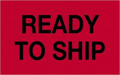 Tape Logic - 2" Long, Fluorescent Red Paper Shipping Label - For Multi-Use - Exact Tooling