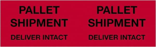 Tape Logic - 10" Long, Fluorescent Red Paper Shipping Label - For Multi-Use - Exact Tooling