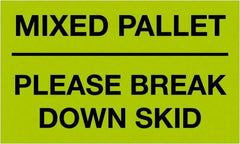 Tape Logic - 5" Long, Fluorescent Green Paper Shipping Label - For Multi-Use - Exact Tooling