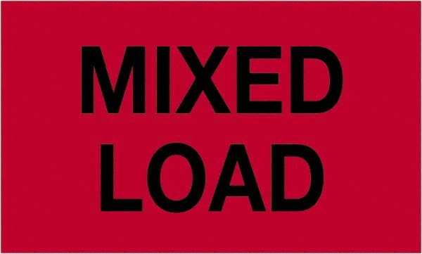 Tape Logic - 5" Long, Fluorescent Red Paper Shipping Label - For Multi-Use - Exact Tooling