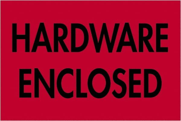 Tape Logic - 3" Long, Fluorescent Red Paper Shipping Label - For Multi-Use - Exact Tooling