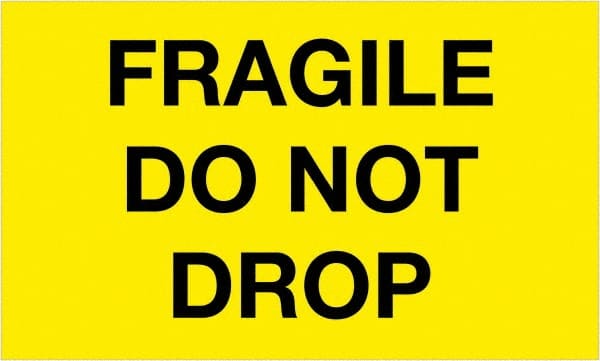 Tape Logic - 5" Long, Fluorescent Yellow Paper Shipping Label - For Multi-Use - Exact Tooling