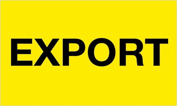 Tape Logic - 5" Long, Fluorescent Yellow Paper Shipping Label - For Multi-Use - Exact Tooling