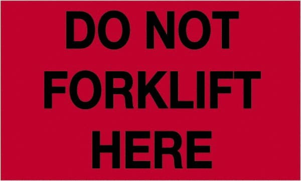 Tape Logic - 5" Long, Fluorescent Red Paper Shipping Label - For Multi-Use - Exact Tooling