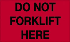 Tape Logic - 5" Long, Fluorescent Red Paper Shipping Label - For Multi-Use - Exact Tooling