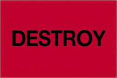 Tape Logic - 3" Long, Fluorescent Red Paper Inventory Labels - For Multi-Use - Exact Tooling