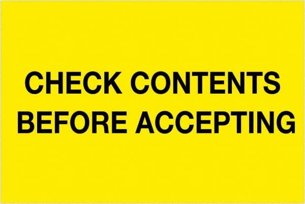 Tape Logic - 6" Long, Fluorescent Yellow Paper Shipping Label - For Multi-Use - Exact Tooling