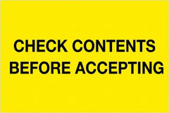 Tape Logic - 6" Long, Fluorescent Yellow Paper Shipping Label - For Multi-Use - Exact Tooling