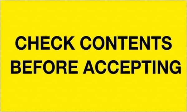 Tape Logic - 5" Long, Fluorescent Yellow Paper Shipping Label - For Multi-Use - Exact Tooling