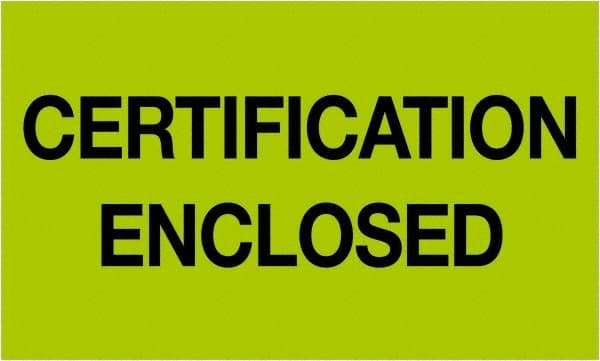 Tape Logic - 5" Long, Fluorescent Green Paper Shipping Label - For Multi-Use - Exact Tooling