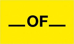 Tape Logic - 5" Long, Fluorescent Yellow Paper Shipping Label - For Multi-Use - Exact Tooling