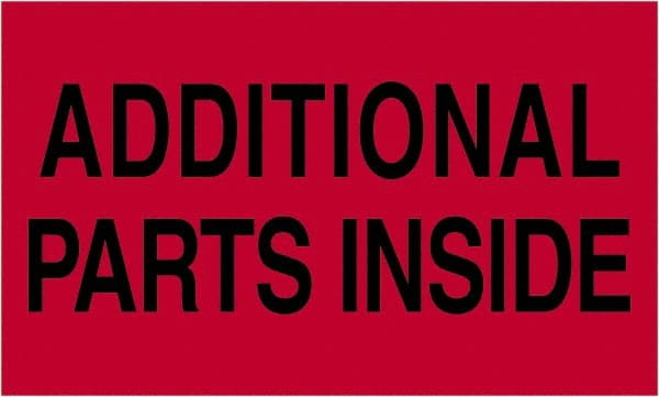 Tape Logic - 5" Long, Fluorescent Red Paper Shipping Label - For Multi-Use - Exact Tooling