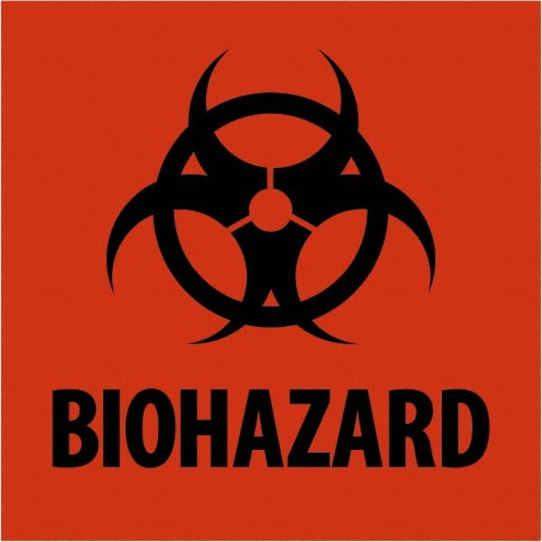 Tape Logic - 4" Long, Fluorescent Red Paper D.O.T. Labels - For Multi-Use - Exact Tooling