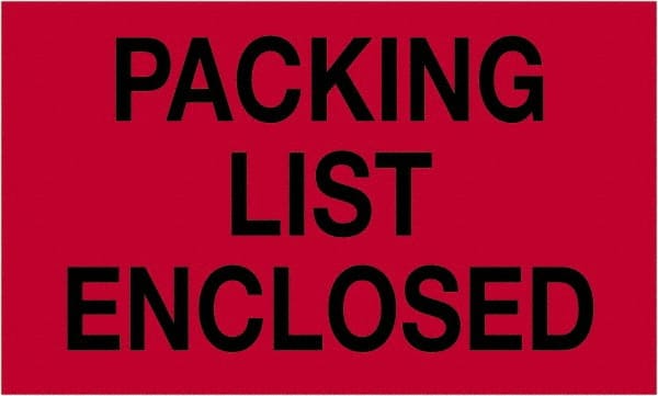 Tape Logic - 5" Long, Fluorescent Red Paper Shipping Label - For Multi-Use - Exact Tooling