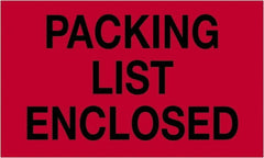 Tape Logic - 5" Long, Fluorescent Red Paper Shipping Label - For Multi-Use - Exact Tooling