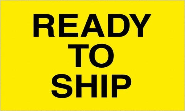 Tape Logic - 5" Long, Fluorescent Yellow Paper Shipping Label - For Multi-Use - Exact Tooling