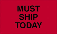 Tape Logic - 5" Long, Fluorescent Red Paper Shipping Label - For Multi-Use - Exact Tooling