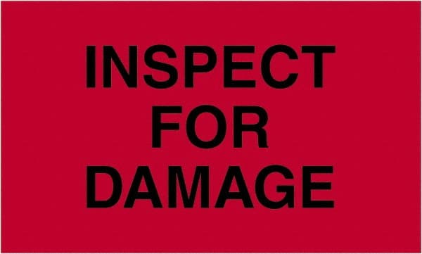 Tape Logic - 5" Long, Fluorescent Red Paper Shipping Label - For Multi-Use - Exact Tooling