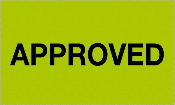 Tape Logic - 5" Long, Fluorescent Green Paper Shipping Label - For Multi-Use - Exact Tooling