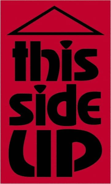 Tape Logic - 5" Long, Fluorescent Red Paper Shipping Label - For Multi-Use - Exact Tooling