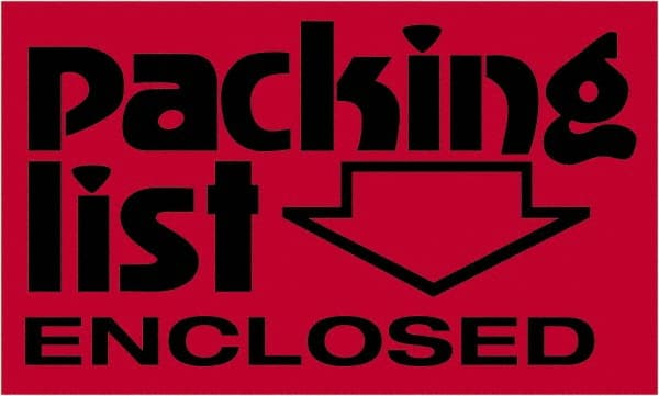 Tape Logic - 5" Long, Fluorescent Red Paper Shipping Label - For Multi-Use - Exact Tooling