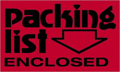 Tape Logic - 5" Long, Fluorescent Red Paper Shipping Label - For Multi-Use - Exact Tooling