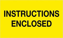 Tape Logic - 5" Long, Fluorescent Yellow Paper Shipping Label - For Multi-Use - Exact Tooling