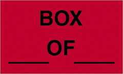 Tape Logic - 5" Long, Fluorescent Red Paper Shipping Label - For Multi-Use - Exact Tooling