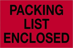 Tape Logic - 3" Long, Fluorescent Red Paper Shipping Label - For Multi-Use - Exact Tooling