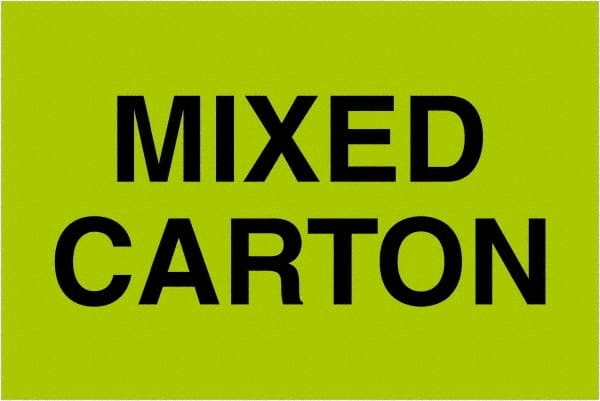 Tape Logic - 3" Long, Fluorescent Green Paper Shipping Label - For Multi-Use - Exact Tooling