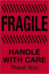 Tape Logic - 3" Long, Fluorescent Red Paper Shipping Label - For Multi-Use - Exact Tooling