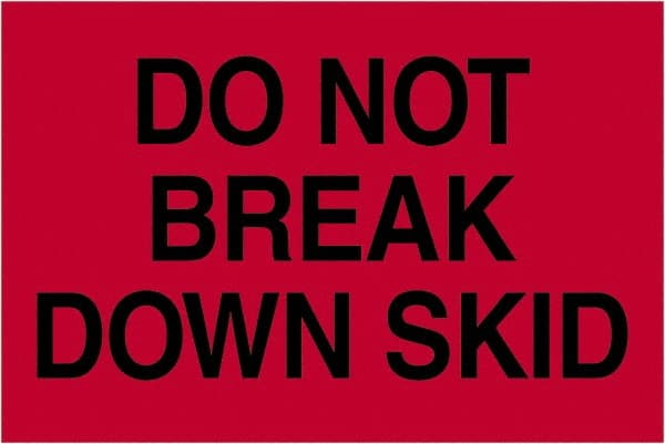 Tape Logic - 3" Long, Fluorescent Red Paper Shipping Label - For Multi-Use - Exact Tooling