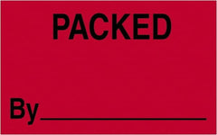 Tape Logic - 2" Long, Fluorescent Red Paper Shipping Label - For Multi-Use - Exact Tooling