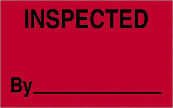 Tape Logic - 2" Long, Fluorescent Red Paper Shipping Label - For Multi-Use - Exact Tooling