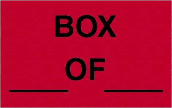 Tape Logic - 2" Long, Fluorescent Red Paper Shipping Label - For Multi-Use - Exact Tooling