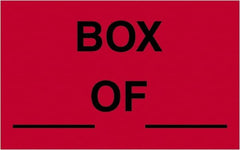 Tape Logic - 2" Long, Fluorescent Red Paper Shipping Label - For Multi-Use - Exact Tooling