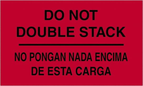 Tape Logic - 5" Long, Fluorescent Red Paper Shipping Label - For Multi-Use - Exact Tooling