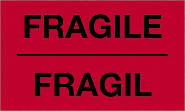 Tape Logic - 5" Long, Fluorescent Red Paper Shipping Label - For Multi-Use - Exact Tooling