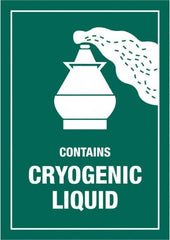 Tape Logic - 4-1/2" Long, Green/White Paper D.O.T. Labels - For Multi-Use - Exact Tooling