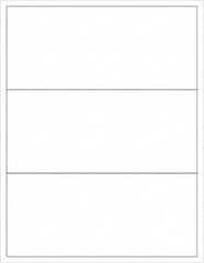 Tape Logic - 3-1/2" Long, White Paper Laser Label - For Laser Printers - Exact Tooling