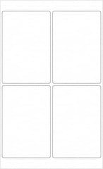 Tape Logic - 6" Long, White Polyester Laser Label - For Laser Printers - Exact Tooling