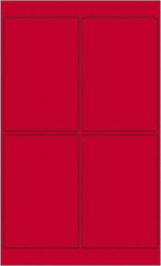 Tape Logic - 6" Long, Fluorescent Red Paper Laser Label - For Laser Printers - Exact Tooling