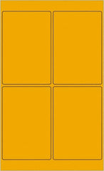 Tape Logic - 6" Long, Fluorescent Orange Paper Laser Label - For Laser Printers - Exact Tooling