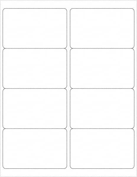 Tape Logic - 4" Long, White Paper Laser Label - For Laser Printers - Exact Tooling