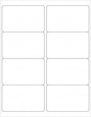 Tape Logic - 4" Long, White Paper Laser Label - For Laser Printers - Exact Tooling